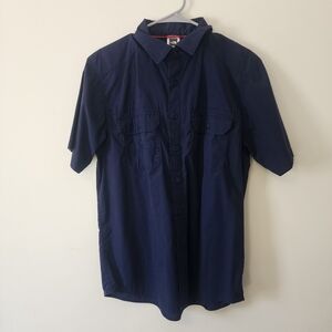 The North Face Dark Blue Casual Button Down Shirt